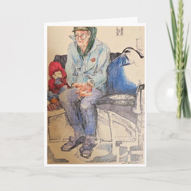 Carte Un homme dans le bus (Devant)