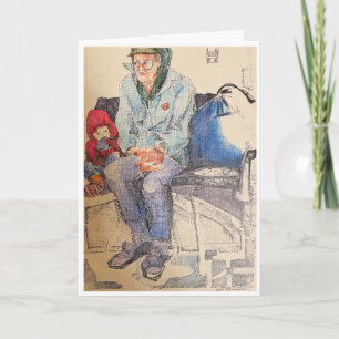 Carte Un homme dans le bus