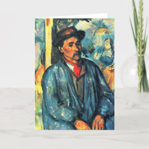 Carte Un homme dans une fumée bleue - Paul Cezanne - c18