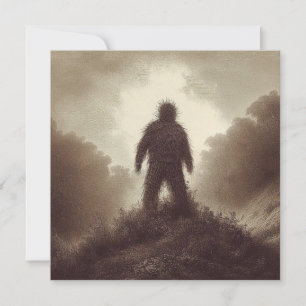 Carte Un homme en osier sur Hill Folk Horreur Antique