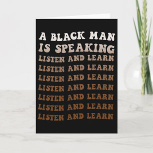 Carte Un homme noir parle Écoutez et apprenez Black Son