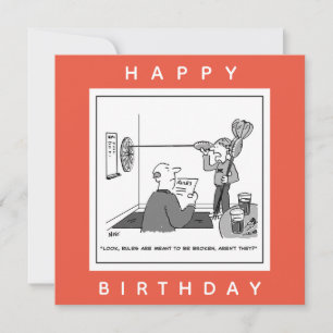 Carte Un homme triche aux fléchettes