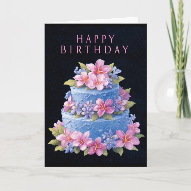Carte Un jardin de vœux d'anniversaire (Devant)