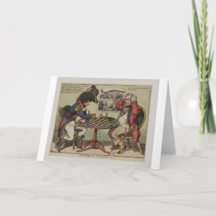 Carte Un jeu aux échecs