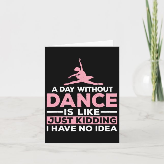 Carte Un Jour Sans Danse, C'Est Comme Un Jeu De Dire, J' (Devant)