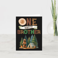 Un Joyeux Camper Frère Premier Anniversaire Campin