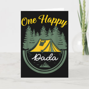 Carte Un joyeux campeur Dada Anniversaire Camping Famill