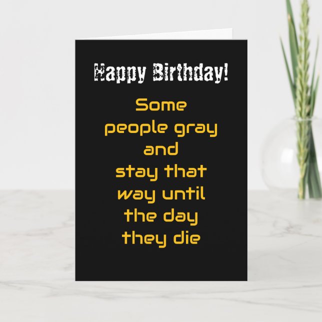 Carte Un joyeux souhait d'anniversaire (Devant)