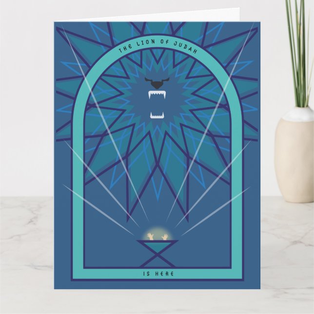 Carte Un lion en colère (Devant)