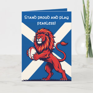 Carte Un Lion Rampant Écossais Puissant