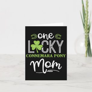 Carte Un Lucky Connemara Pony Horse Maman Irlandais Hors