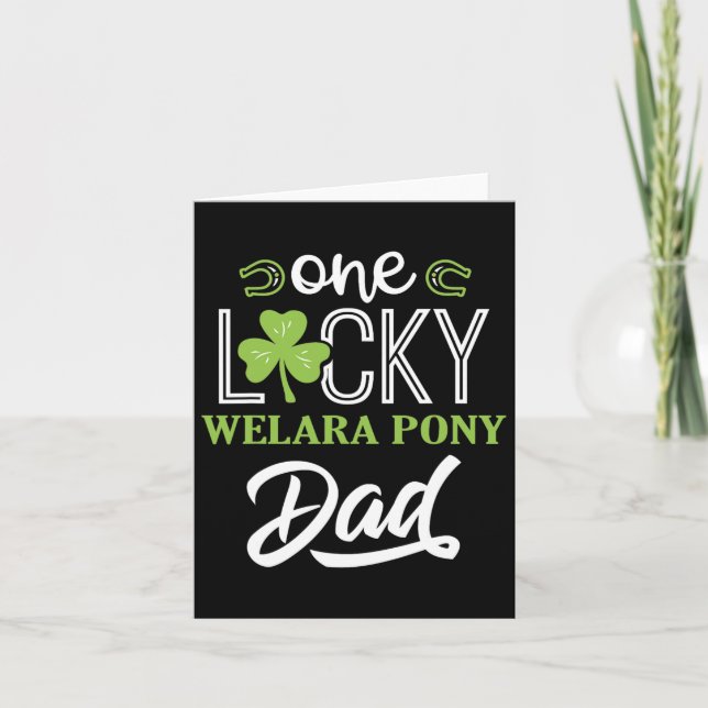 Carte Un Lucky Welara Pony Horse Papa Irlandais Horsebac (Devant)