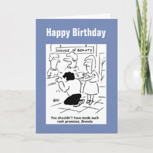 Carte Un mari déçu au salon de beauté