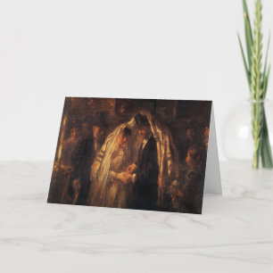 Carte Un mariage juif par Jozef Israels - Circa 1903