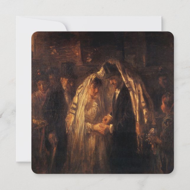 Carte Un Mariage juif par Jozef Israels - vers 1903 (Devant)