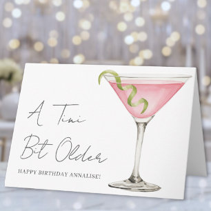 Carte Un Martini un tout petit peu plus vieux Joyeux Ann
