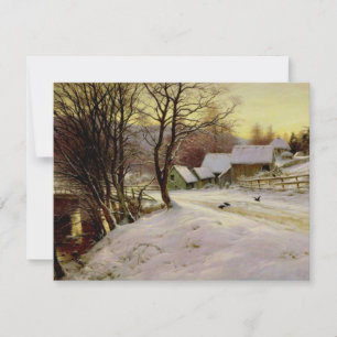 Carte Un matin d'hiver, célèbre peinture,