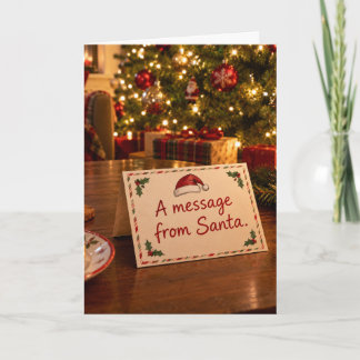 Carte Un message du Père Noël