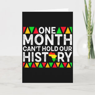 Carte Un Mois Ne Peut Contenir Notre Histoire Noir Afric
