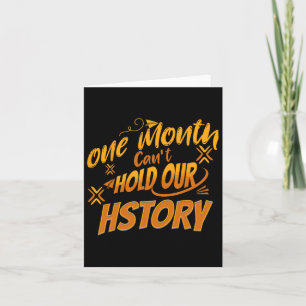 Carte Un mois peut tenir notre histoire African Black Hi