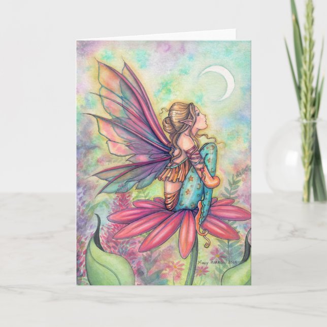 Carte Un monde vibrant Art de fée par Molly Harrison (Devant)