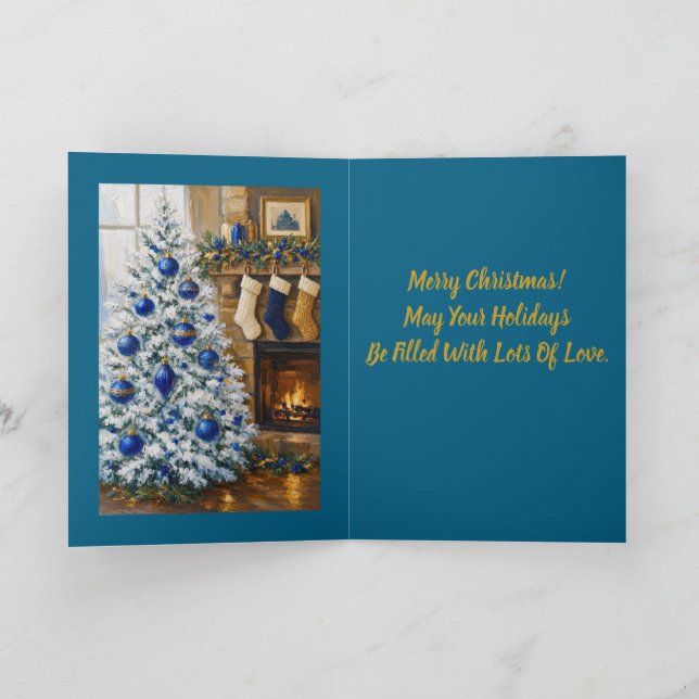 Carte Un Noël à Boston à l'ancienne (Intérieur)
