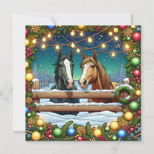 Carte Un Noël juif   Pun de cheval personnalisé