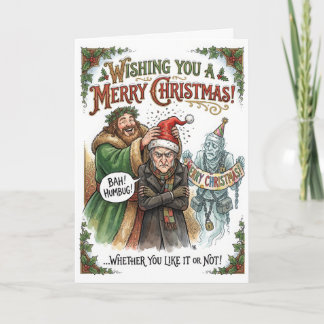 Carte Un Noël Scrooge drôle – Bah Humbug
