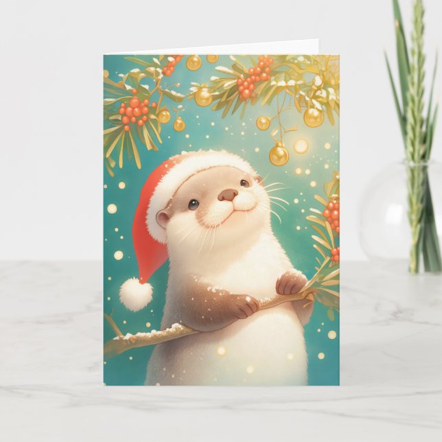 Carte Un Noël très loutre (Devant)