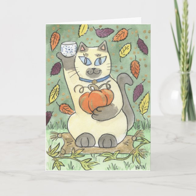 Carte Un pain grillé de saké au temps de récolte avec le (Devant)