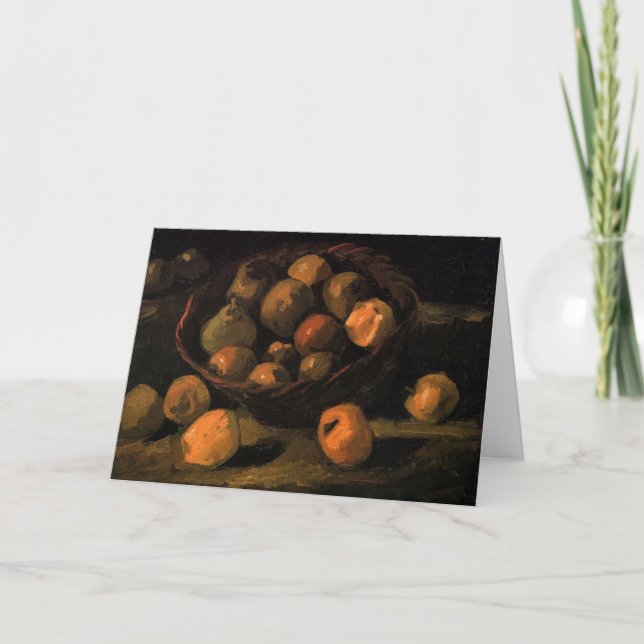 Carte Un panier de pommes de Vincent van Gogh (Devant)