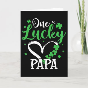 Carte Un Papa Chanceux St Patricks Day Vert Irlandais Sh