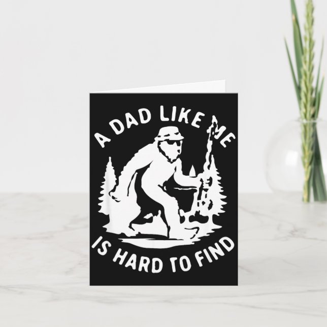 Carte Un papa comme est difficile à trouver drôle pêche  (Devant)