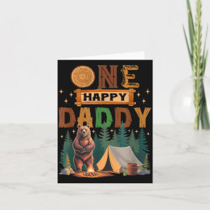 Carte Un Papa Heureux Campeur 1er Anniversaire Camng Our