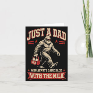Carte Un papa qui est revenu avec le lait Fête des pères
