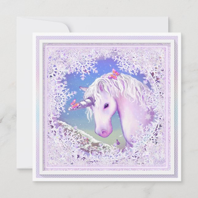 Carte Un paradis violet et neige (Devant)