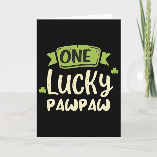 Carte Un Pawpaw Chanceux Drôle de Saint-Patrick Correspo (Devant)