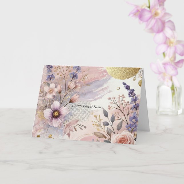 Carte Un petit morceau de maison (Orchidée)