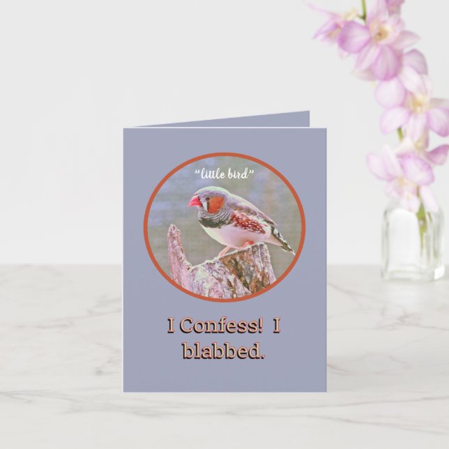CARTE "UN PETIT OISEAU M'A DIT" /JOLI ANNIVERSAIRE (Orchidée)