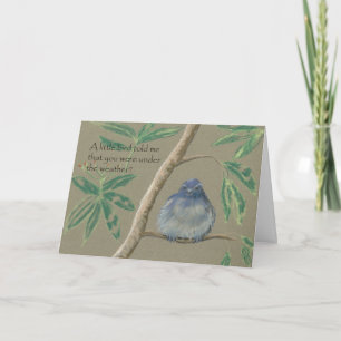 Carte Un petit oiseau m'a indiqué que, obtenez bien