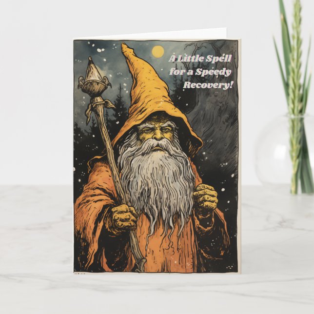 Carte Un petit sort pour un rétablissement rapide ! Inté (Devant)