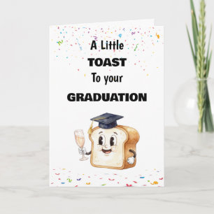 Carte Un petit toast pour votre remise de diplôme, Félic