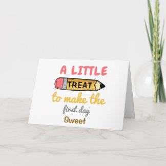 Carte un peu drôle de retour à l'école