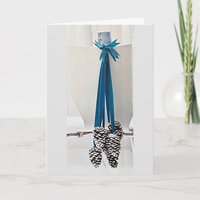 CARTE **UN PEU MODERNE POUR LA SAISON DES VACANCES** (Devant)