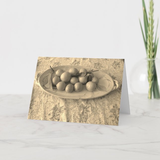 Carte Un plateau de citrons (Devant)