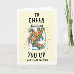 Carte Un pot d'arc-en-ciel pour vous encourager à monter