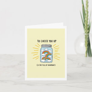 Carte Un pot d'arc-en-ciel pour vous encourager à monter