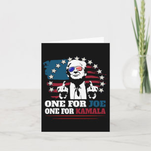 Carte Un Pour Joe Un Pour Kamala Drôle Trump Voter Trump