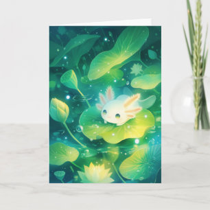 Carte Un pré de pétales Axolotl Étang secret