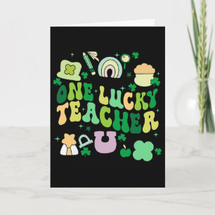 Carte Un professeur chanceux Saint-Patrick irlandais Pro
